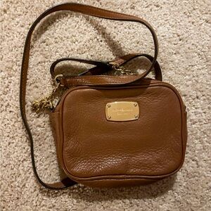 Michael Kors Brown Leather Crossbody Bag